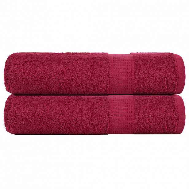 vidaXL osušky FROGN 2 ks Bordeaux 70x140 cm 360 gsm