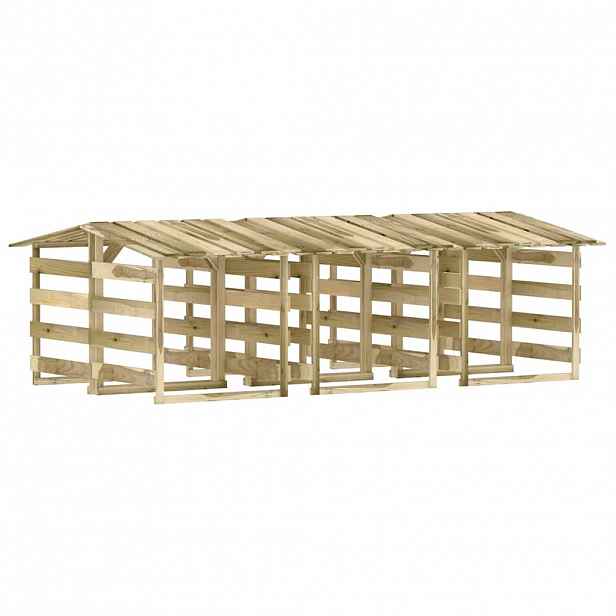 vidaXL Pergoly se střechou 6 ks 100x90x100 cm impregnovaná borovice