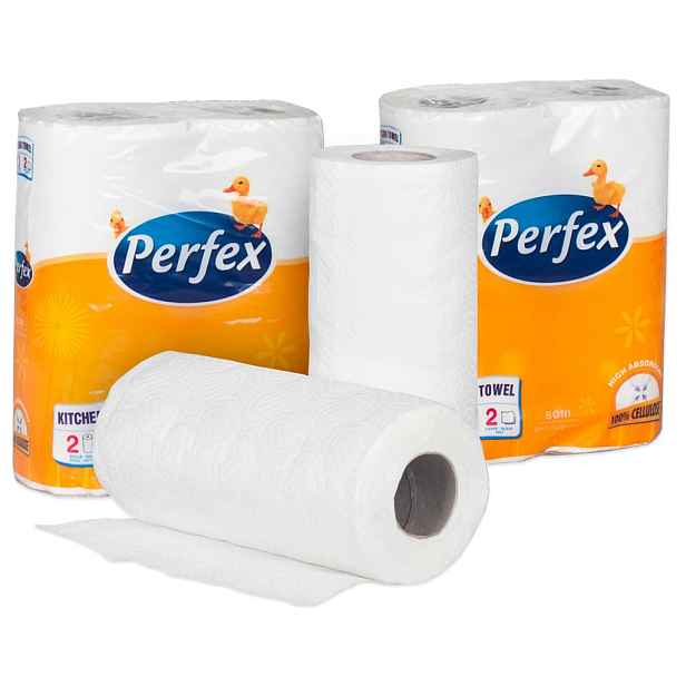 Boni Perfex Kuchyňské role Perfex, 2-vr., cel., extra bílá(bal.2ks) 080101