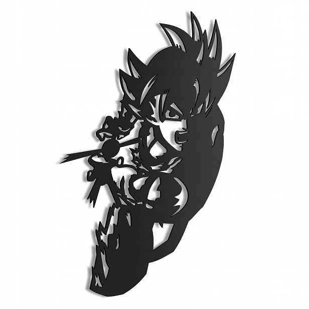 Dřevěný 3D obraz Anime Dragonball Goku Nástěnná Dekorace Dárek