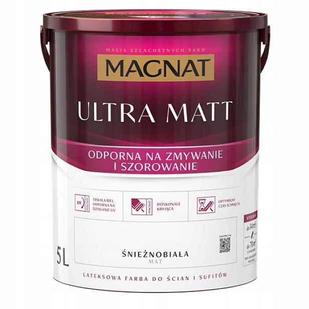 Magnat Ultra Matt Barva na zeď 5l bílá