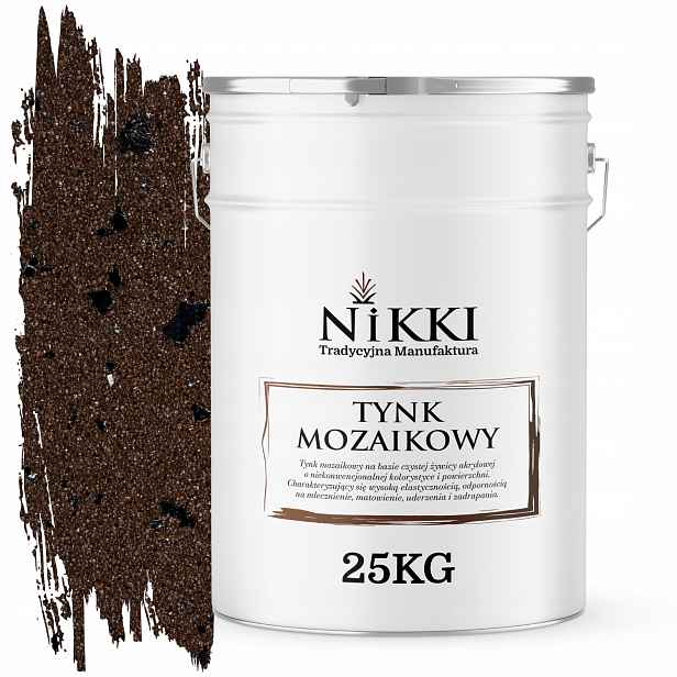 Mozaiková Pryskyřičná Omítka 25 Kg Vnitřní Hnědá Tmavá S Černou Slídou M96