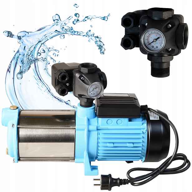 Pumpa S Příslušenstvím pro vodu Max-h 1300 W Hydroforu Inox 6000 l/h Výkonná