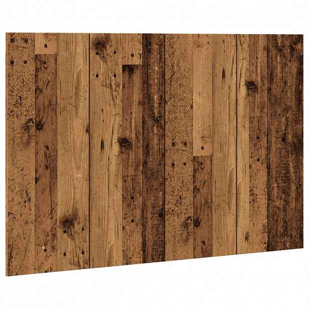 vidaXL Čelo postele old wood 120 x 1,5 x 80 cm kompozitní dřevo