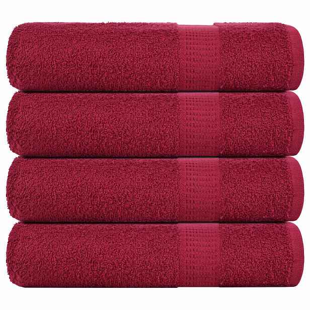 vidaXL osušky FROGN 4 ks Bordeaux 70x140 cm 360 gsm