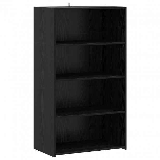 vidaXL Vysoký bufet Černý dub 70 x 41 x 124 cm Kompozitní dřevo