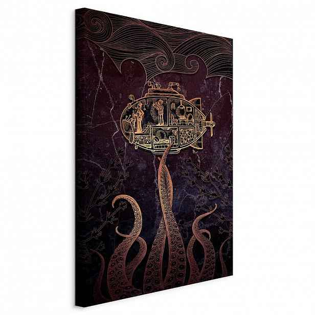 artgeist MALBA NA PLÁTNĚ, abstraktní, vozidla, 40/60/1,2 cm