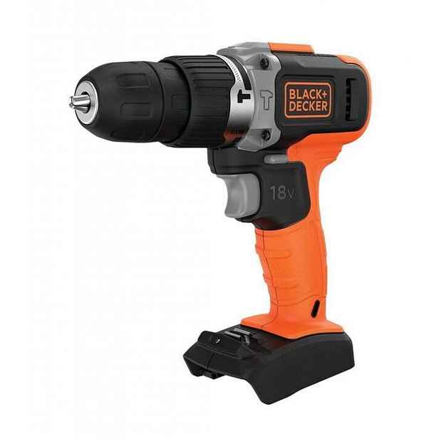 BLACK+DECKER - 18V AKU vrtačka s příklepem, bez baterie a nabíječky BCD003N-XJ