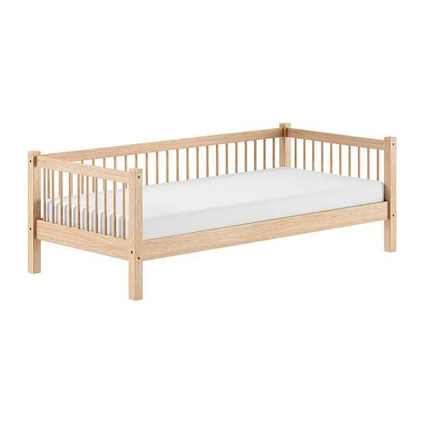 Dětská postel z bukového dřeva s roštem 90x200 cm v přírodní barvě Forrest – Vipack