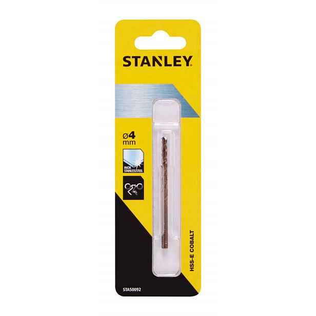 Stanley - Vrták do kovu HSS-E, průměr 4,0 mm STA50092-QZ