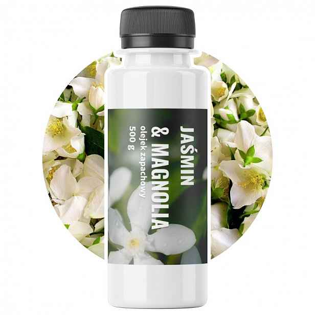 Vonný olej Jasmín A Magnolie pro svíčky, voskové mýdlo, kuličky do koupele 500 g