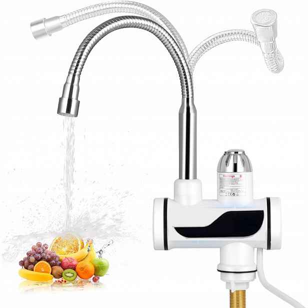 Průtokový Ohřívač Vody 3000 W LCD Elektrický
