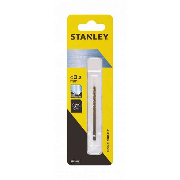 Stanley - Vrták do kovu HSS-E, průměr 3,2 mm STA50197-QZ