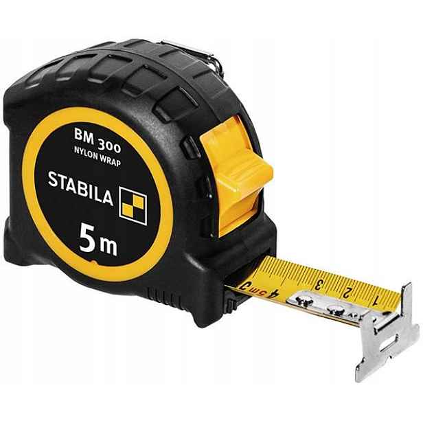 Svinovací metr 5 m, šířka pásky 27 mm, oboustranná stupnice Bm 300 Stabila