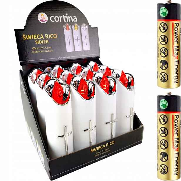 Sada 12 Ks Led Svíčka Na Baterie Vložka Hřbitovních Svíček 17cm Do Sničky Hřbitovní Svíčka Vložky