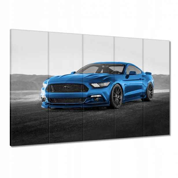 Obrazy 100x70 Modrý Ford Mustang