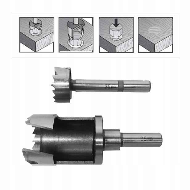 Awtools Flekovač Fréza Na Dřevo 40 mm