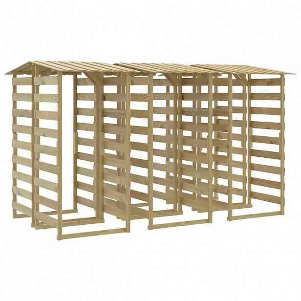 vidaXL Pergoly se střechou 6 ks 100x90x200 cm impregnovaná borovice