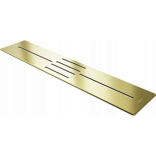 Mexen Toro boční stěna ke sprchovému koutu 100-120 cm, zlatá 43910050