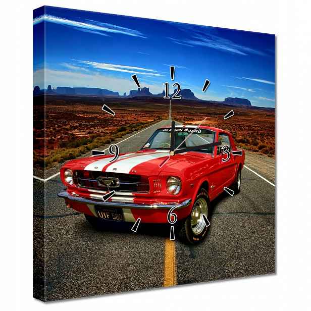Nástěnné hodiny Ford Mustang 40x40