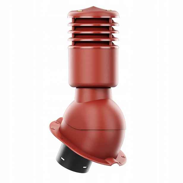 Větrací komín Smartline profil M fi 125 mm, zateplený, červený