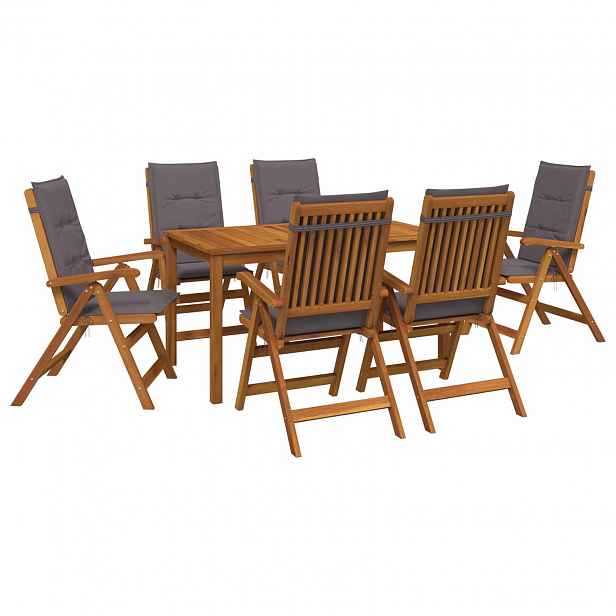 vidaXL 7-Piece Garden Dining Set 6místné Antracitová