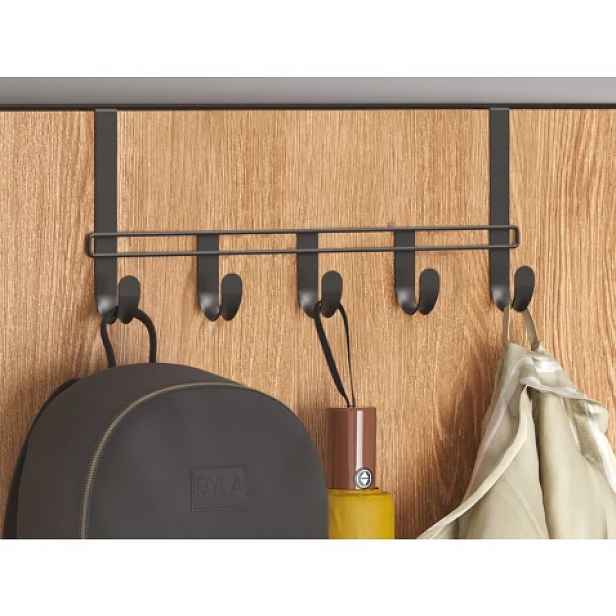 Závěsná lišta na dveře Lava TouchTherm U 38 cm, černá