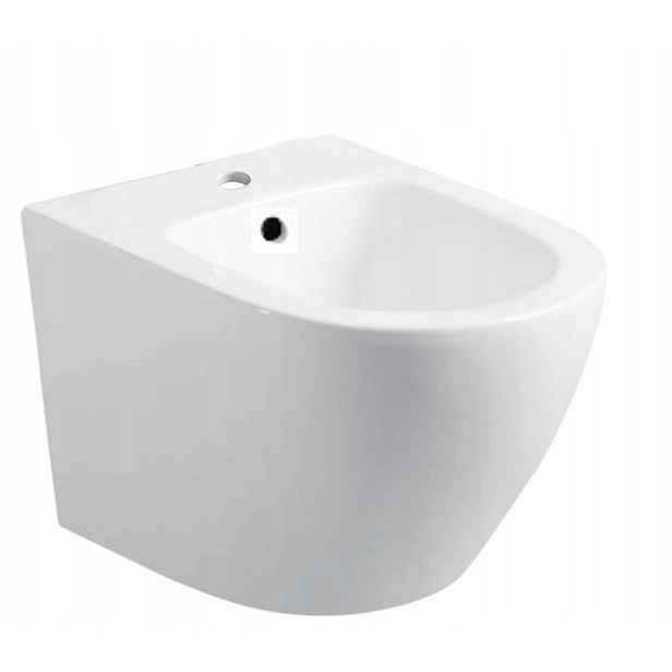 Závěsný bidet oválný Aquatech M203 bílý keramický