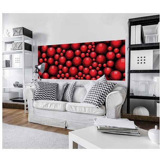 Fototapeta Červené sféry minimalismus moderní design 250x104 lepidlo