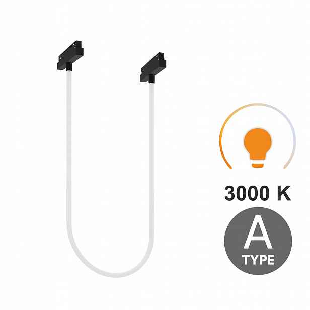 Lampa Tuba 2M 32W RG2 Typ A pro kolejnice Smart Track 3000K Černá