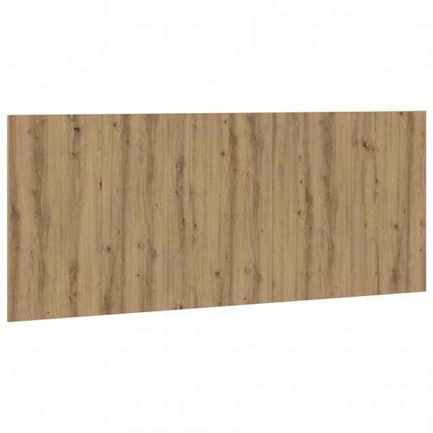 vidaXL Čelo postele dub artisan 200 x 1,5 x 80 cm kompozitní dřevo
