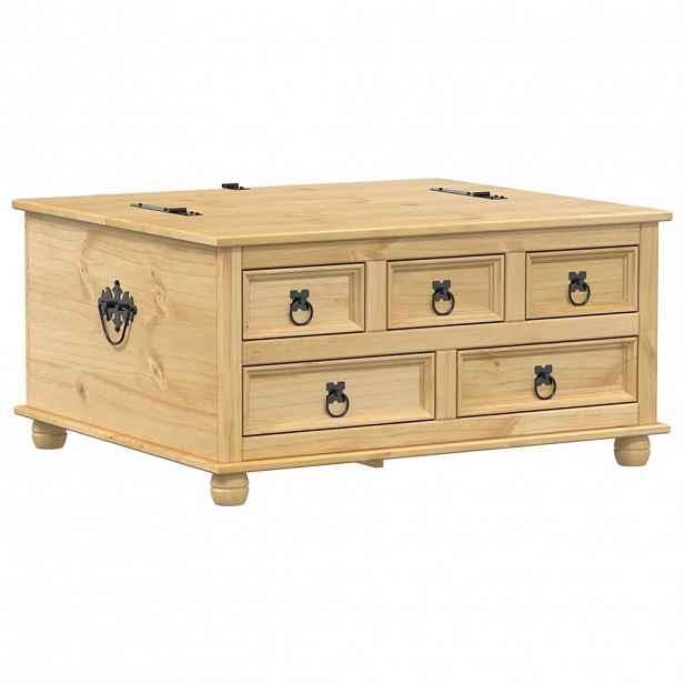 vidaXL Úložný box Corona 90 x 78 x 45 cm masivní borové dřevo