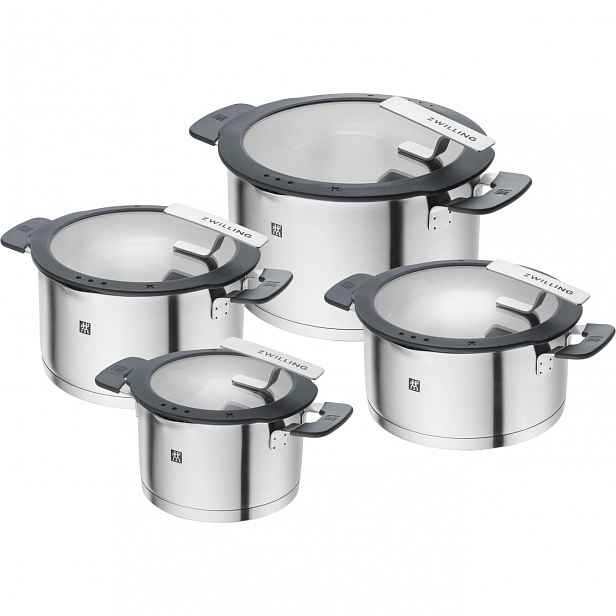 Zwilling Simplify sada nádobí se slévacími poklicemi, 4 ks