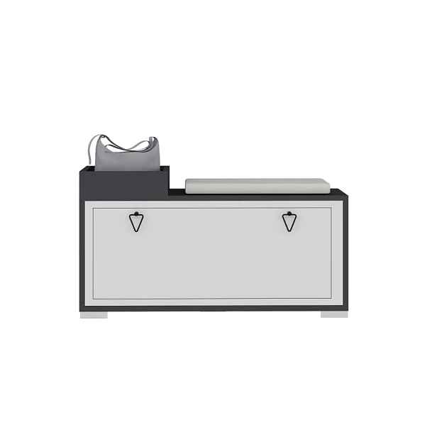 Casarredo Výklopný botník RAMPART - antracit / bílá