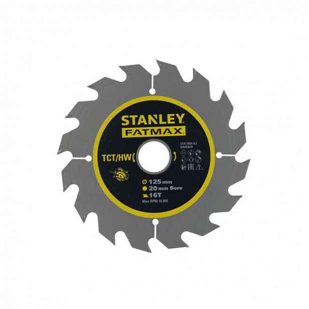 Stanley - Pilový kotouč na dřevo 125x20 mm, 16 zubů STA17000-XJ