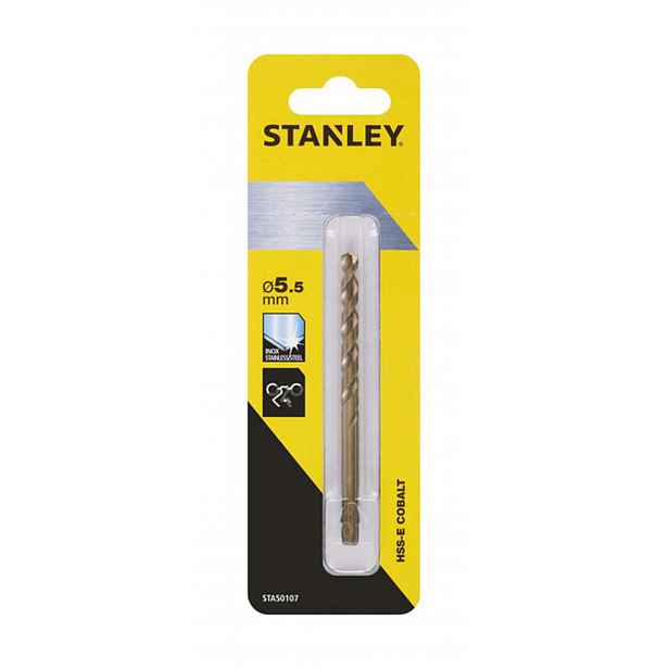 Stanley - Vrták do kovu HSS-E, průměr 5,5 mm STA50107-QZ