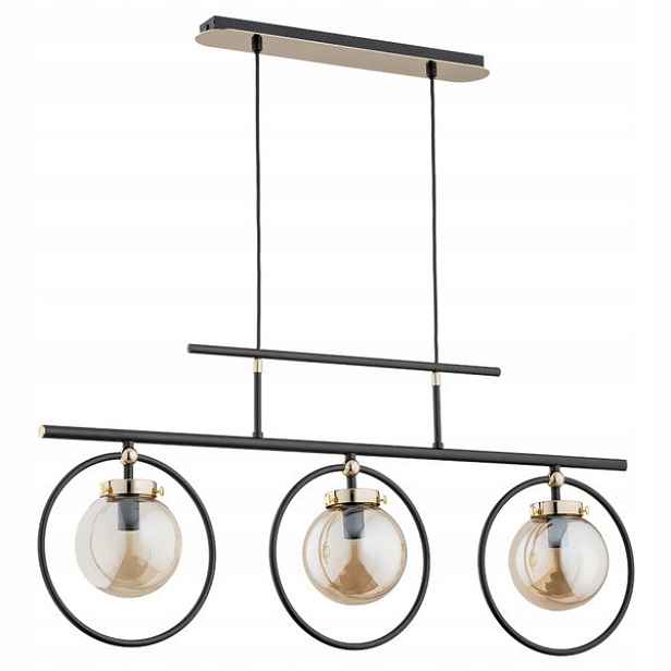 Závěsná lampa Alfa Vasido 3xE14 10W Moderní zlaté koule, kov