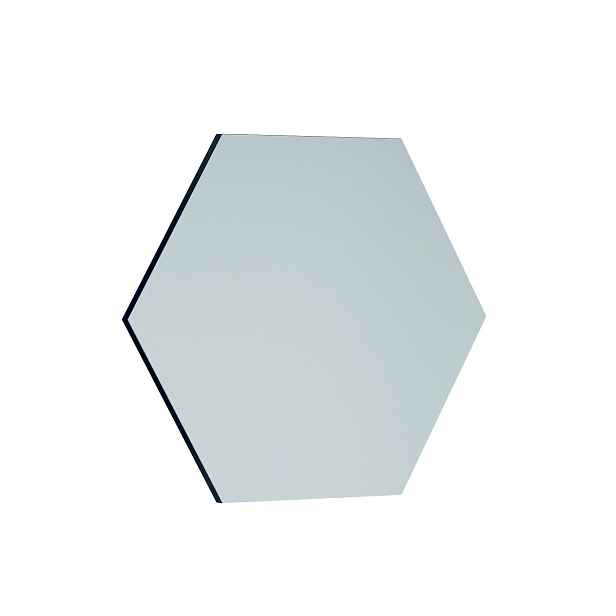 Zrcadlo Zeo Black 60 x 70 cm