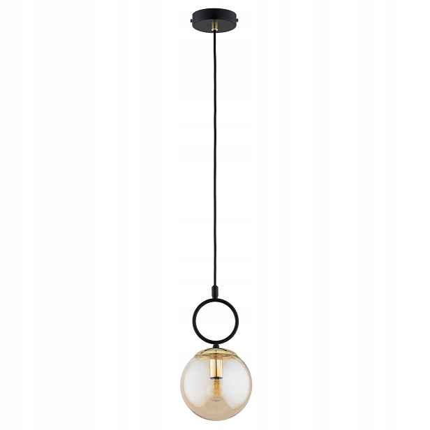 Alfa Lister závěsná lampa černo-jantarové zlato 1xE14 10W IP20