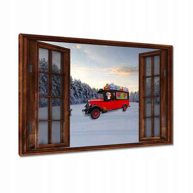 Obrazy 90x60 Santa Claus Laponsko