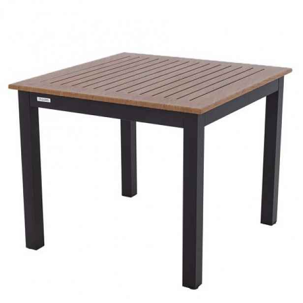 Doppler EXPERT WOOD Plus - zahradní hliníkový stůl 90 x 90 cm