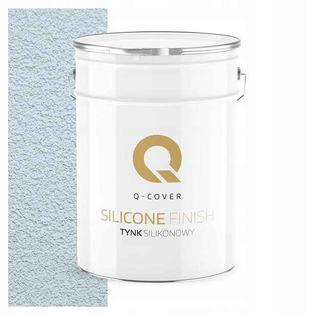 Fasádní Silikonová Omítka Bílá Modrá F111 15KG Granulace 2.0mm