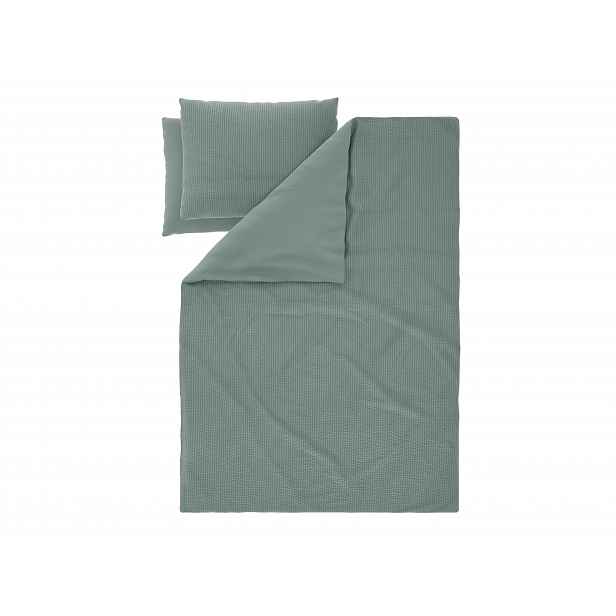 Livarno® Krepové ložní povlečení, 240 x 220 cm, 70 x 90 cm (zelená)