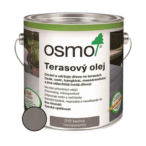 Olej terasový Osmo 019 šedý 0,75 l