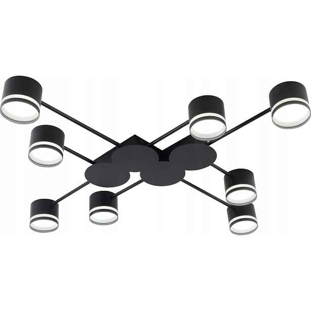 Stropní Svítidlo Černá 8XGX53 IP20 Moderní Loft 85*85 CM Vargo DL1277