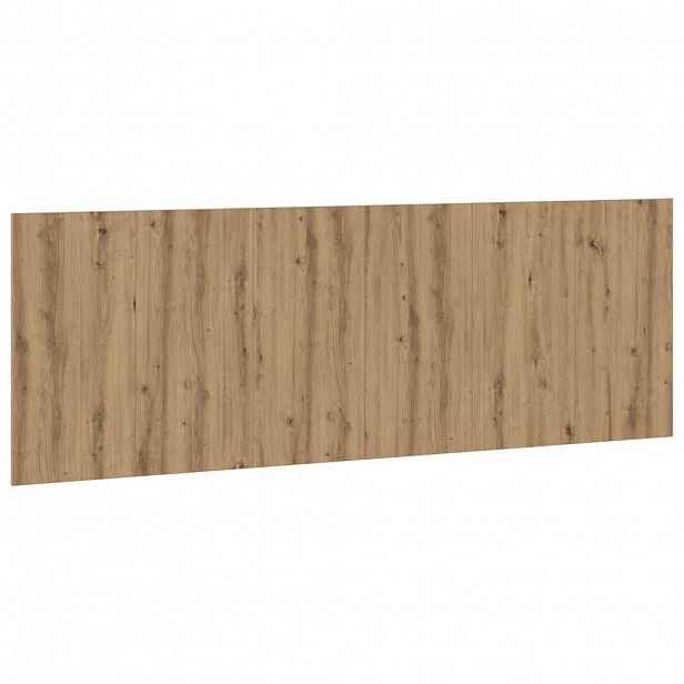 vidaXL Nástěnné čelo postele dub artisan 240x1,5x80cm kompozitní dřevo