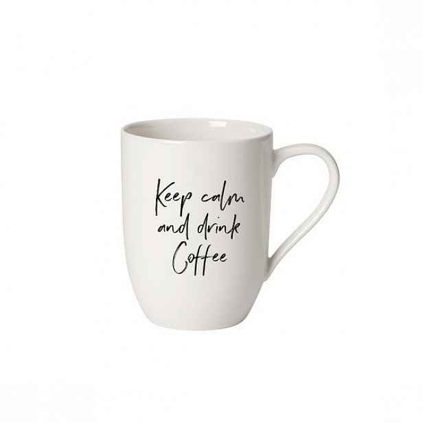 Villeroy & Boch Statement hrnek "Keep calm and drink coffee", 0,34 l