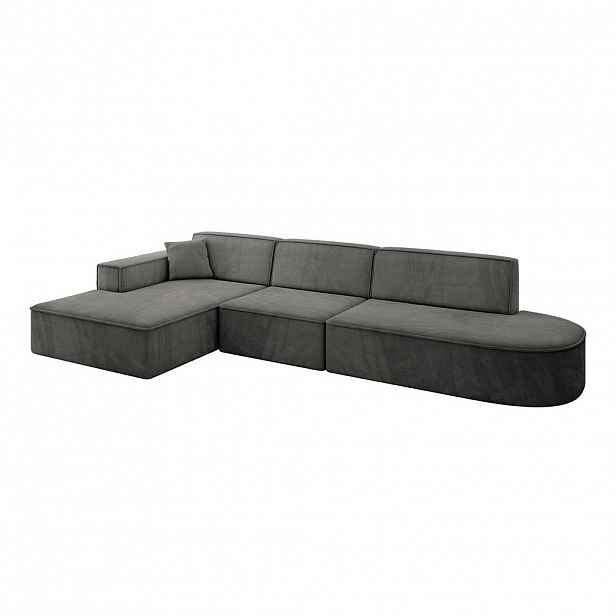 ALTDECOR ROHOVÁ SEDACÍ SOUPRAVA s otomanem vlevo IREA-L2-v4 – 327 x 165 x 77 cm, ecru