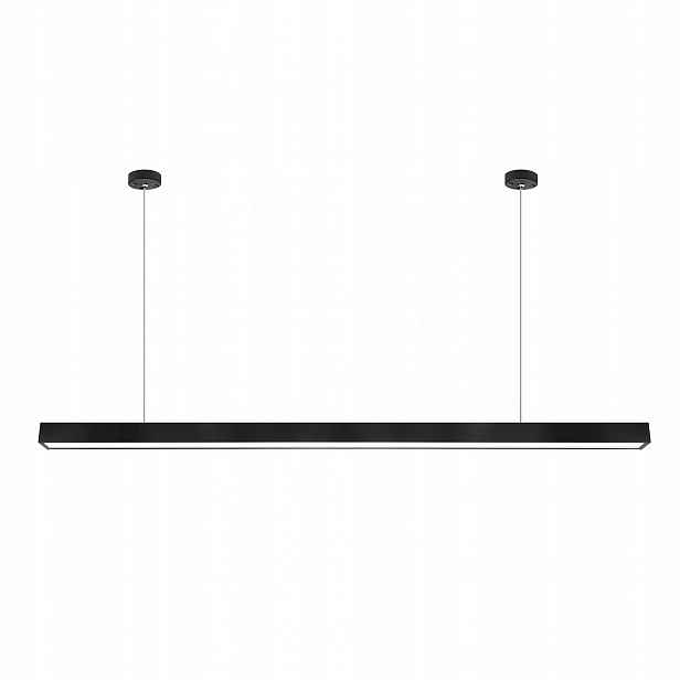Lineární závěsná Led lampa 40W 120 cm černá kancelářská