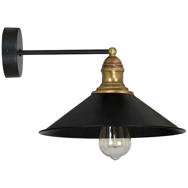 Nástěnná lampa ve stylu retro Loft zlatá Edison